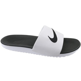Nike Kawa Slide Gs / Ps 819352-100 alb 1 Nike Kawa Slide Gs / Ps 819352-100 alb 1
