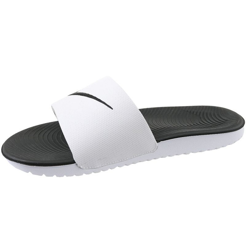 Nike Kawa Slide Gs / Ps 819352-100 alb 2 Nike Kawa Slide Gs / Ps 819352-100 alb 2