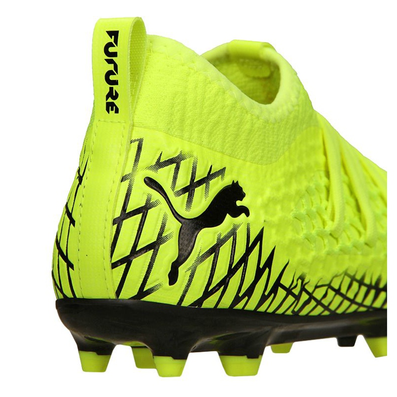 Ghete de fotbal Puma Future 4.3 Netfit Fg / Ag Jr 105693-03 multicolor galben 1