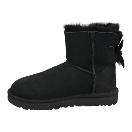 Pantofi Ugg Mini Bailey Bow Ii W 1016501-BLK negru 1