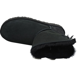 Pantofi Ugg Mini Bailey Bow Ii W 1016501-BLK negru 2