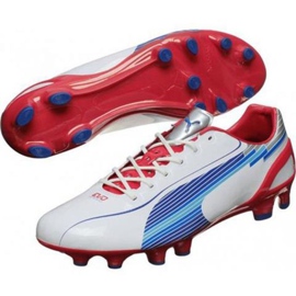Ghete de fotbal Puma Evo Speed ​​1 Fg M 102527 01 alb alb 1