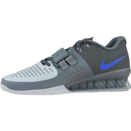 Pantofi Nike Romaleos 3 pentru haltere M 852933-001 albastru gri 1
