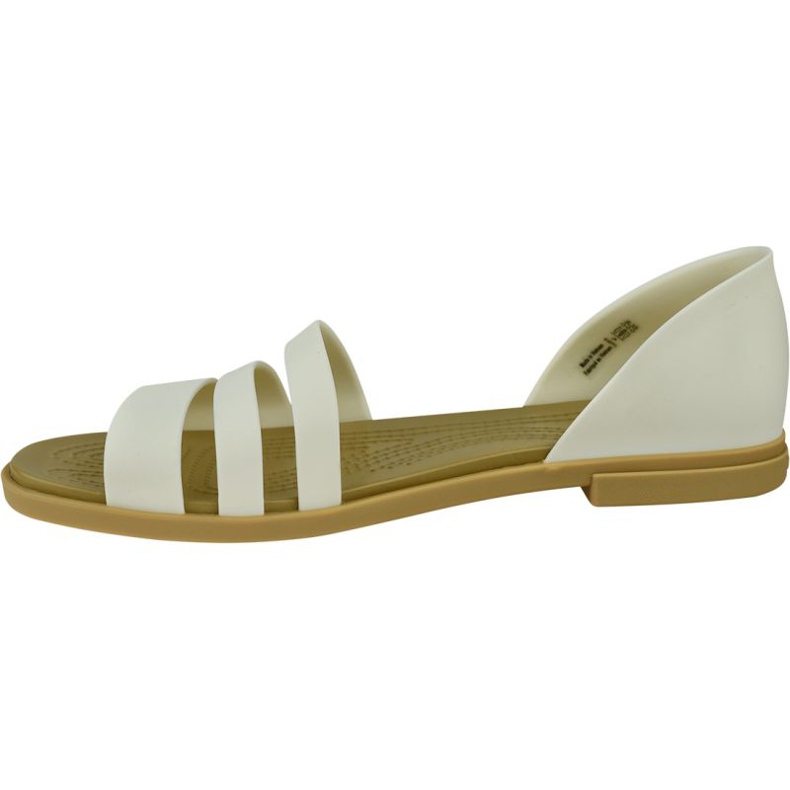 Crocs Tulum Open Flat W 206109-1CQ alb 1