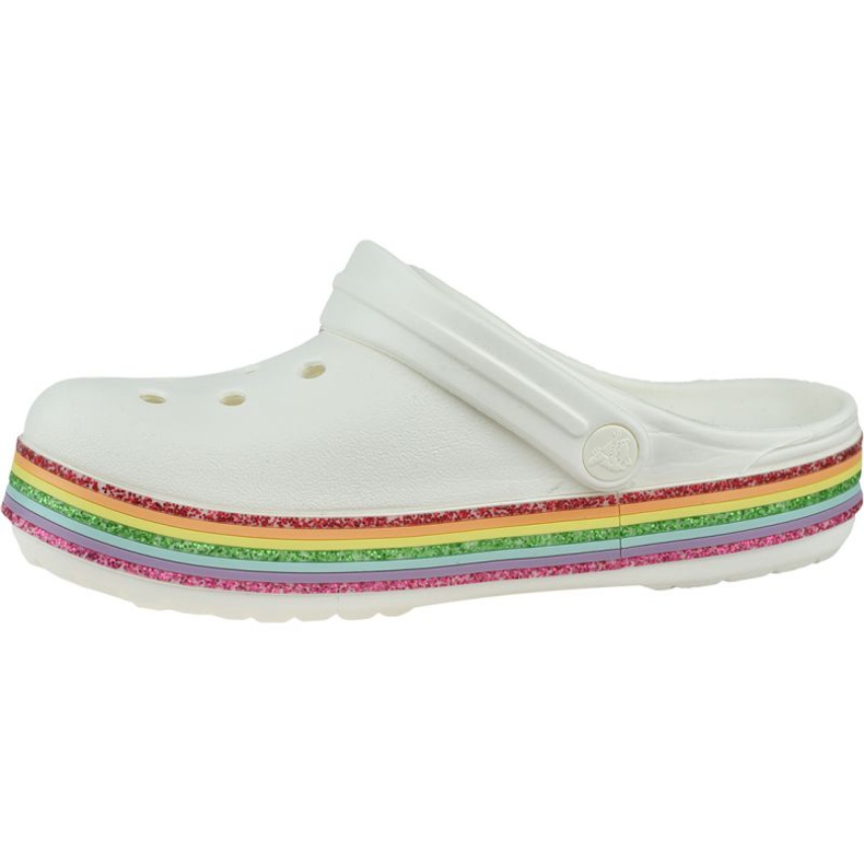Crocs Rainbow Glitter Clog 206151-100 alb 1