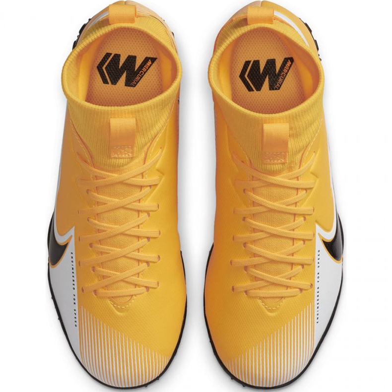 Pantof de fotbal Nike Mercurial Superfly 7 Academy Tf Jr AT8143 801 galben galbeni 1
