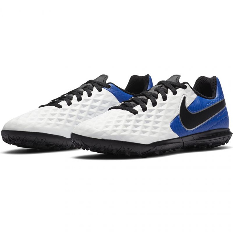 Pantofi de fotbal Nike Tiempo Legend 8 Club Tf Jr AT5883 104 negru, albastru, alb alb 1