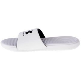 Slide fixe Under Armour Ansa 3023761-103 alb 1