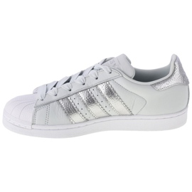Pantofi Adidas W Superstar W CG6452 alb argint 1