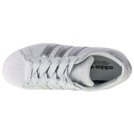 Pantofi Adidas W Superstar W CG6452 alb argint 2
