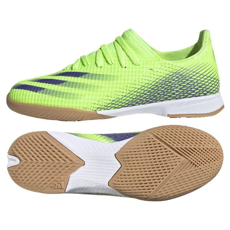 Ghete de fotbal Adidas X Ghosted.3 In Jr EG8223 verde verde 1