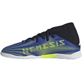 Încălțăminte de interior adidas Nemeziz 3 In Jr FY0818 negru, regal albastru 1