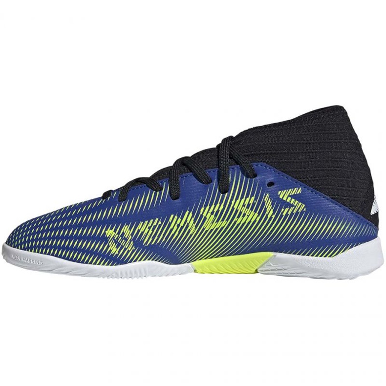Încălțăminte de interior adidas Nemeziz 3 In Jr FY0818 negru, regal albastru 1