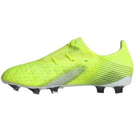 Ghete de fotbal Adidas X Ghosted.2 Fg M FW6958 neon alb, galben-verde verde 2