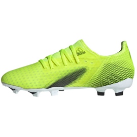 Ghete de fotbal Adidas X Ghosted.3 Fg M FW6948 neon alb, galben-verde verde 2