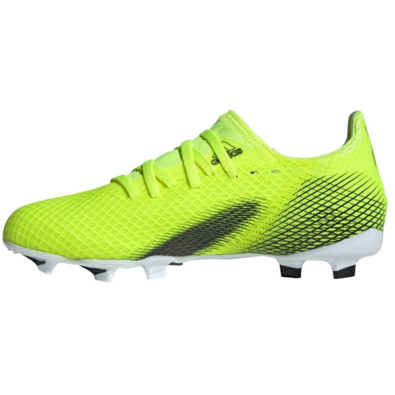Ghete de fotbal Adidas X Ghosted.3 Fg Jr FW6934 neon alb, galben-verde verde 2