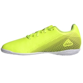 Ghete de fotbal Adidas X Ghosted.4 In Jr FW6923 neon verde, galben verde 1 Ghete de fotbal Adidas X Ghosted.4 In Jr FW6923 neon verde, galben verde 1