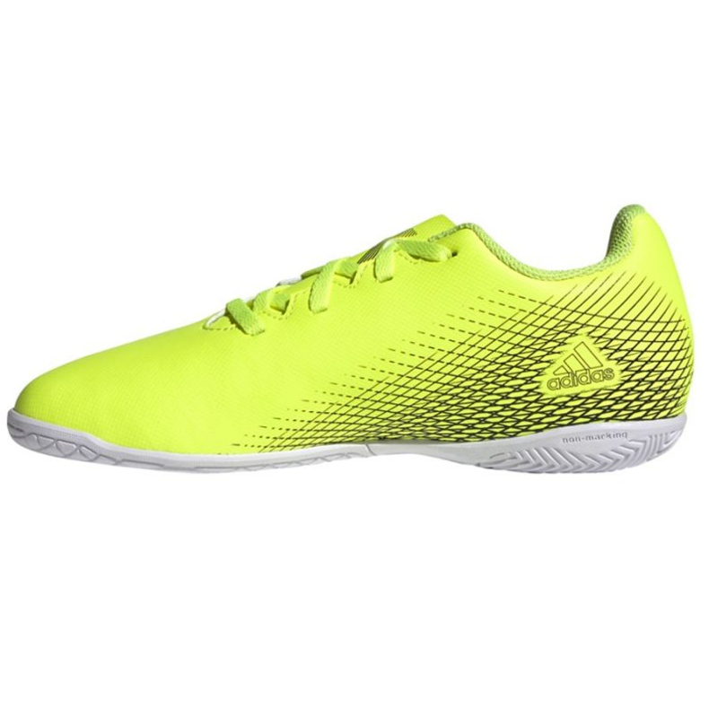 Ghete de fotbal Adidas X Ghosted.4 In Jr FW6923 neon verde, galben verde 1 Ghete de fotbal Adidas X Ghosted.4 In Jr FW6923 neon verde, galben verde 1