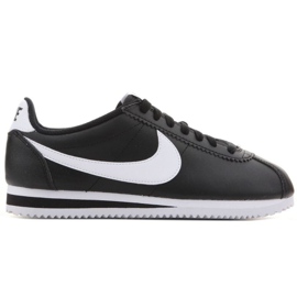 Nike Classic Cortez Lea W 807471 010 negru 1 Nike Classic Cortez Lea W 807471 010 negru 1