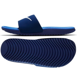 Nike Kawa Jr 819 352 404 diapozitive alb albastru 1