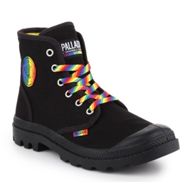 Încălțăminte Palladium Pampa Pride Black / Rainbow W 76521-054-M negru 1