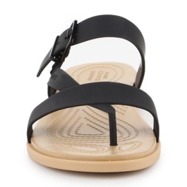 Sandală Crocs Tulum Toe Post W 206108-00W negru 2 Sandală Crocs Tulum Toe Post W 206108-00W negru 2