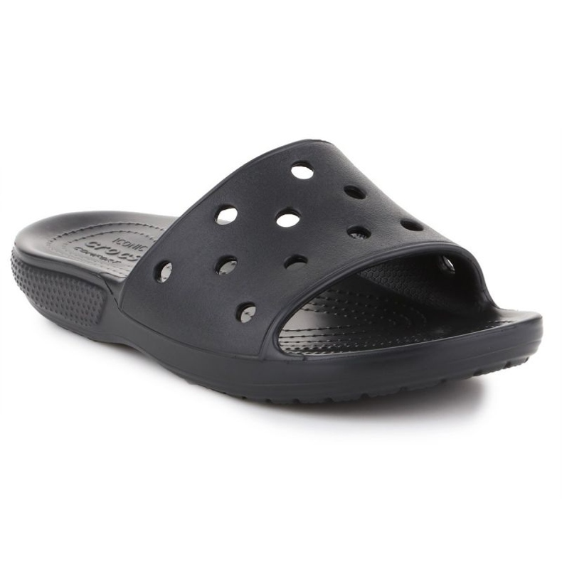 CROCS Classic Slide Black 206121-001 Flip-Flops negru 1 CROCS Classic Slide Black 206121-001 Flip-Flops negru 1