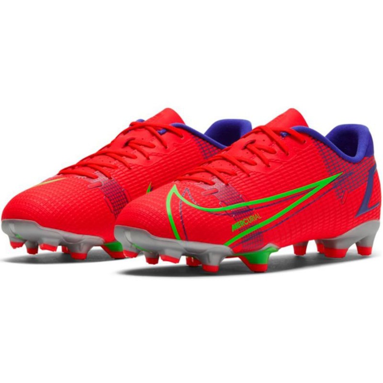 Pantof de fotbal Nike Vapor 14 Academy FG / MG Jr CV0811 600 roșu portocale si rosii 1