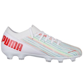 Ghete de fotbal Puma Ultra 3.2 Fg Ag Jr 106360 06 multicolor alb 1