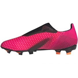 Ghete de fotbal Adidas X Ghosted.3 Ll Fg M FW6968 multicolor trandafiri și violete 1