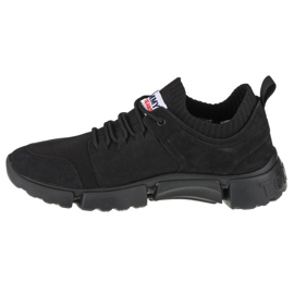 Încălțăminte Tommy Hilfiger Jeans Chunky Mono Sock Lea Trainers M EM0EM00679-BDS negru 1