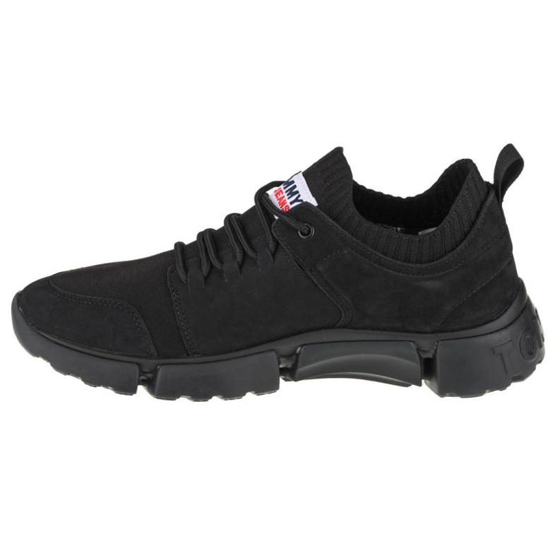 Încălțăminte Tommy Hilfiger Jeans Chunky Mono Sock Lea Trainers M EM0EM00679-BDS negru 1