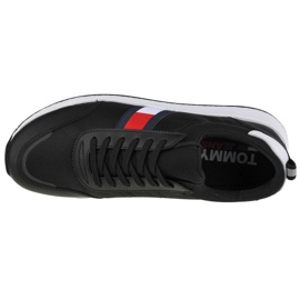 Pantofi Tommy Hilfiger Jeans Flexy Lycra M EM0EM00632-BDS negru 2