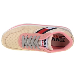 Pantofi Tommy Hilfiger Jeans Flatform Runner W EN0EN01357-AA8 bej roz 2