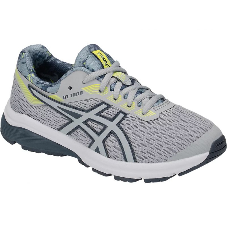 Asics GT-1000 7 Gs Sp Jr 1014A038-020 negru gri galben 1 Asics GT-1000 7 Gs Sp Jr 1014A038-020 negru gri galben 1