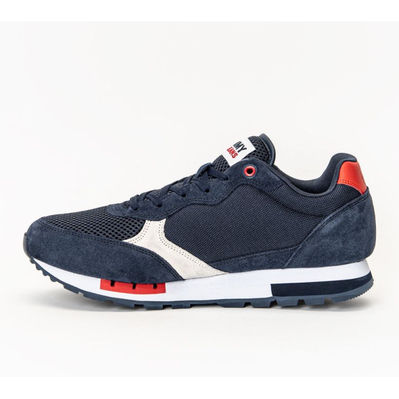 Încălțăminte Tommy Hilfiger Jeans Retro Runner Mix M EM0EM00699-C87 alb albastru marin 1