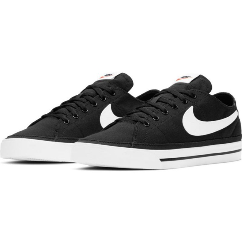 Nike Court Legacy Canvas M CW6539 002 negru 1 Nike Court Legacy Canvas M CW6539 002 negru 1