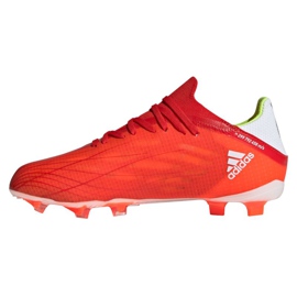 Ghete de fotbal Adidas X Speedflow.1 Fg Jr FY3284 roșu portocale si rosii 1