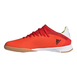 Ghete de fotbal Adidas X Speedflow.3 In Jr FY3314 multicolor portocale si rosii 1