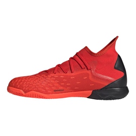 Ghete de fotbal Adidas Predator Freak.3 In M FY6285 roșu portocale si rosii 1