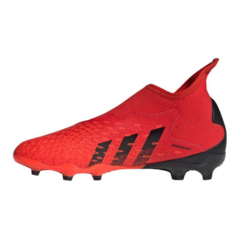 Ghete de fotbal Adidas Predator Freak.3 Ll Fg Jr FY6296 multicolor portocale si rosii 1