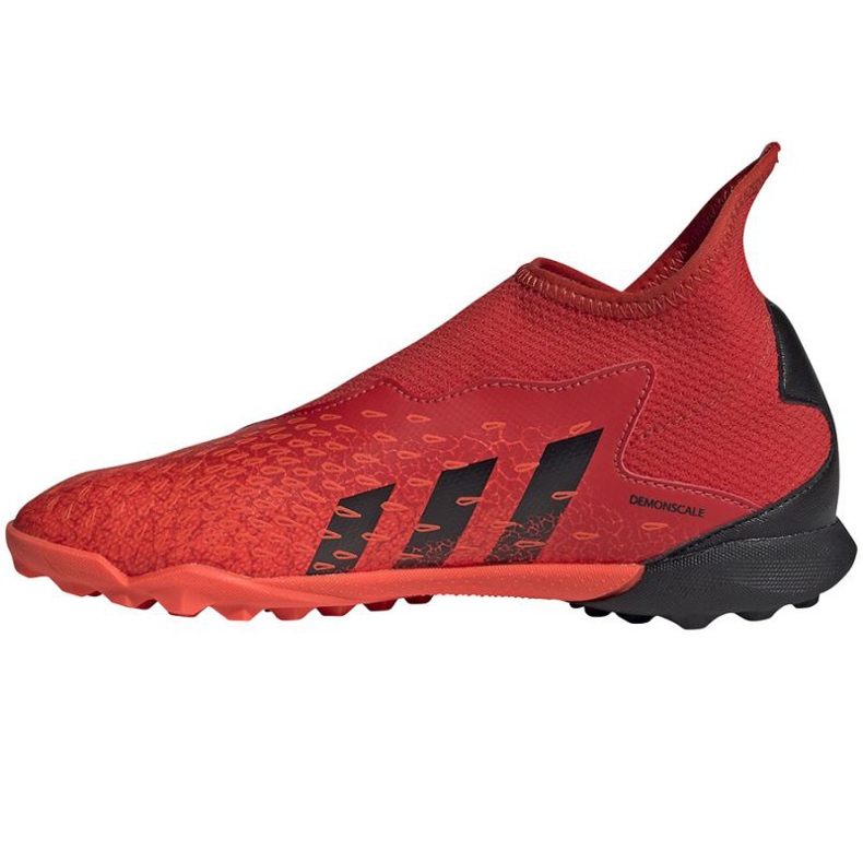 Ghete de fotbal Adidas Predator Freak.3 Ll Tf Jr FY7869 multicolor portocale si rosii 1