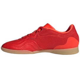 Ghete de fotbal Adidas Copa Sense.3 In Sala Jr FY6157 roșu portocale si rosii 1 Ghete de fotbal Adidas Copa Sense.3 In Sala Jr FY6157 roșu portocale si rosii 1