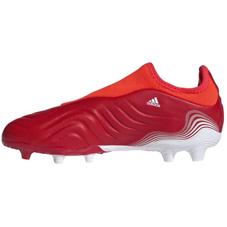 Ghete de fotbal Adidas Copa Sense.3 Ll Fg Jr FY6156 roșu portocale si rosii 1