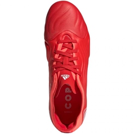 Ghete de fotbal Adidas Copa Sense.1 Fg Jr FY6160 roșu portocale si rosii 1