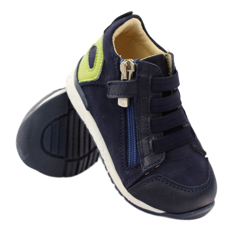 Bartuś Zipper Boottes 181 Navy Blue verde 3