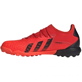 Ghete de fotbal Adidas Predator Freak.3 L Tf M FY6291 multicolor portocale si rosii 1