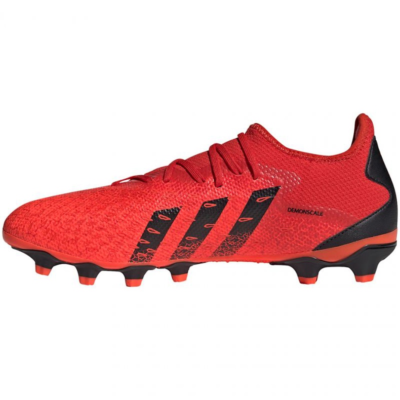 Ghete de fotbal Adidas Predator Freak.3 Mg LM GZ2824 multicolor portocale si rosii 1