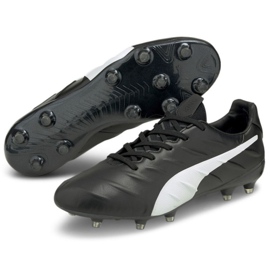 Pantofi de fotbal Puma King Platinum 21 FG/AG 106478 01 negru negru 1