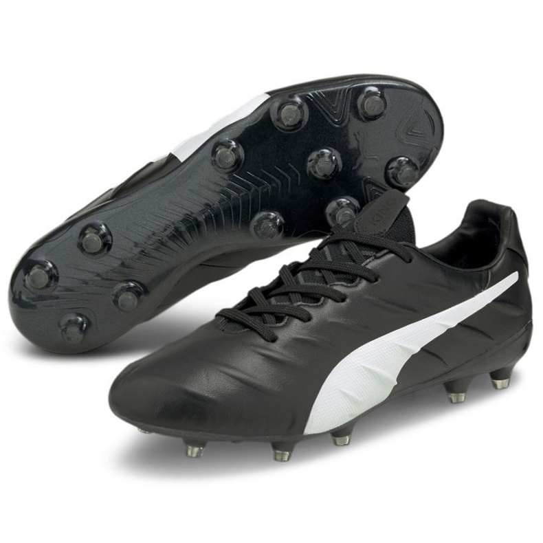 Pantofi de fotbal Puma King Platinum 21 FG/AG 106478 01 negru negru 1